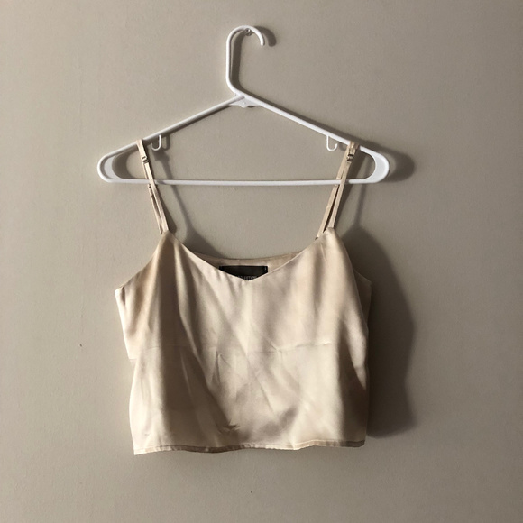 Reformation Tops - Reformation Cropped Silk Tank